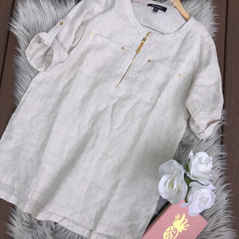 (SOLD) Ellen Tracy Women's Dress Top